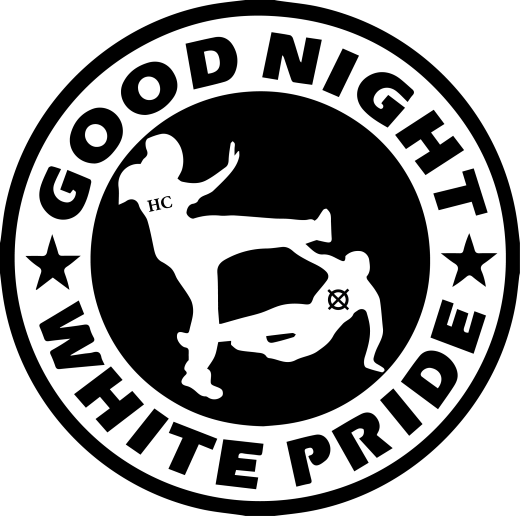 Good night white pride Motiv 2 Anstecker mit Sicherheitsnadel Ø 25 mm