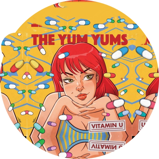 Yum Yums, The Yum Yums Motiv 1 Anstecker mit Sicherheitsnadel Ø 25mm