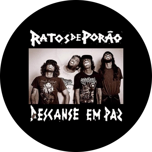 Ratos de Porão Motiv 2 Anstecker mit Sicherheitsnadel Ø 25 mm