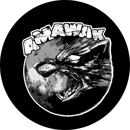 Amawak Motiv 1 Anstecker mit Sicherheitsnadel Ø 25mm