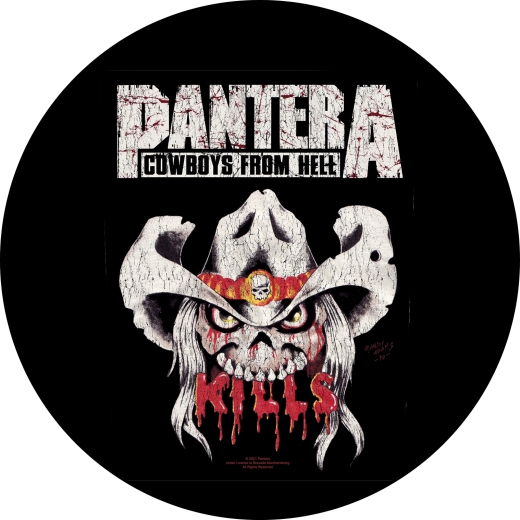 Pantera Motiv 1 Cowboys From Hell Anstecker mit Sicherheitsnadel Ø 25mm