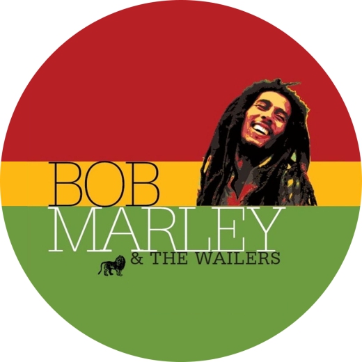 Marley, Bob Marley And The Wailers Motiv 3 Anstecker mit Sicherheitsnadel Ø 25mm