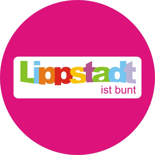 Lippstadt ist bunt Anstecker mit Sicherheitsnadel Ø 38 mm