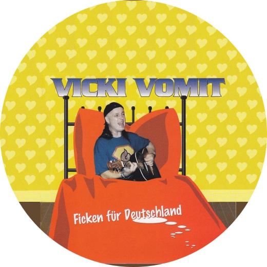 Vicky Vomit Motiv 3 Anstecker mit Sicherheitsnadel Ø 25mm