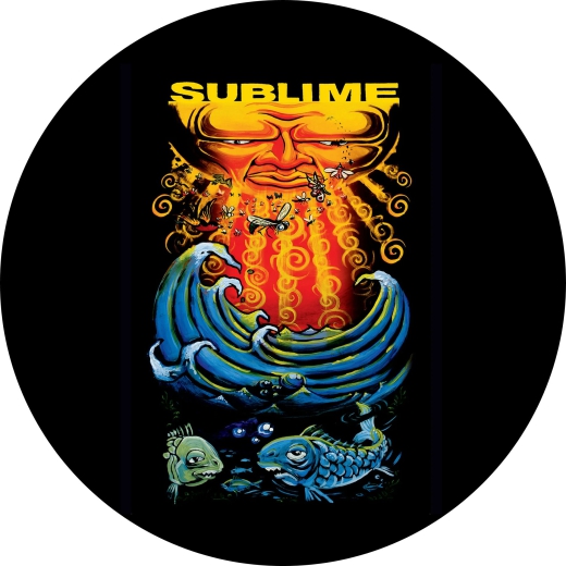 Sublime Motiv 1 Anstecker mit Sicherheitsnadel Ø 25mm