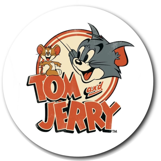 Tom & Jerry Motiv 1 Anstecker mit Sicherheitsnadel Ø 25mm