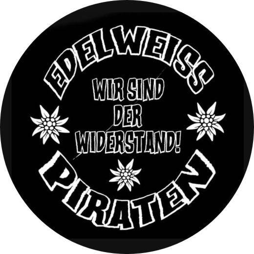 Edelweisspiraten Motiv 1 Anstecker mit Sicherheitsnadel Ø 25mm