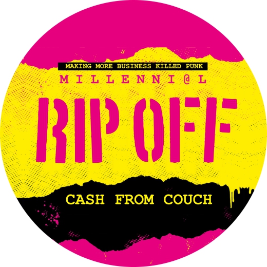 Millenial Rip Off Motiv 1 Anstecker mit Sicherheitsnadel Ø 25mm