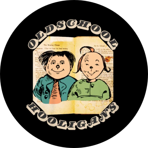 Old School Hooligans Motiv 1 Anstecker mit Sicherheitsnadel Ø 25mm