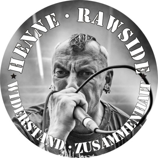 Henne / Rawside Motiv 1 Anstecker mit Sicherheitsnadel Ø 25 mm