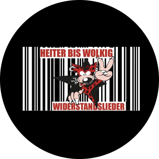 Heiter Bis Wolkig Motiv 2 Punkkabarett Anstecker mit Sicherheitsnadel Ø 25mm