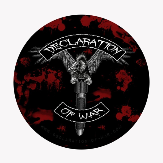 Declaration Of War Motiv 4 Anstecker mit Sicherheitsnadel Ø 25mm