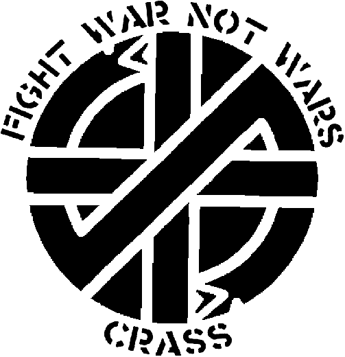 Crass Motiv 9 Fight War Not Wars Anstecker mit Sicherheitsnadel Ø 25 mm
