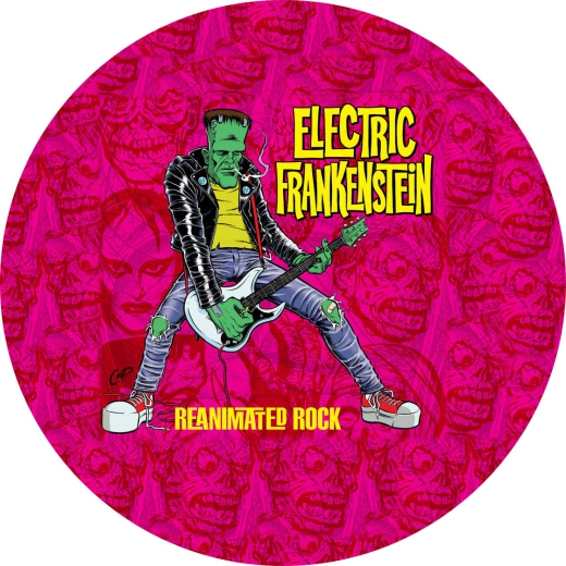Electric Frankenstein Motiv 2 Anstecker mit Sicherheitsnadel Ø 25mm