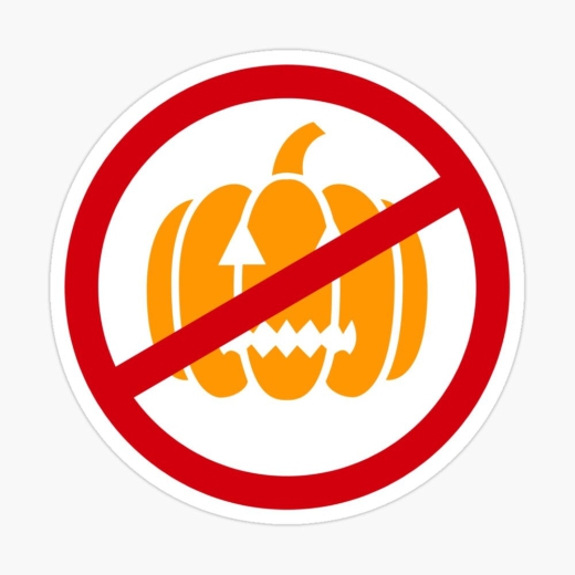 No Helloween Motiv 1 Anstecker mit Sicherheitsnadel Ø 25 mm