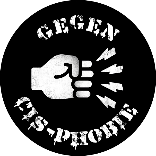 Gegen CIS-Phobie Motiv 1 Anstecker mit Sicherheitsnadel Ø 25 mm