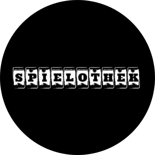 Spielothek Motiv 1 Anstecker mit Sicherheitsnadel Ø 25 mm