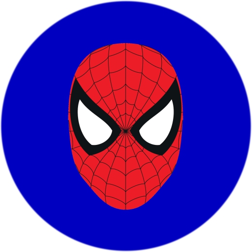 Spiderman Die Spinne Motiv 3 Anstecker mit Sicherheitsnadel Ø 25 mm