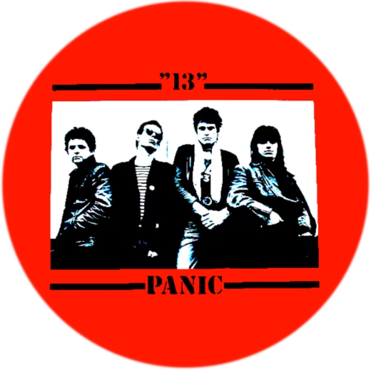 Panic "13" Motiv 1 Anstecker mit Sicherheitsnadel Ø 25 mm