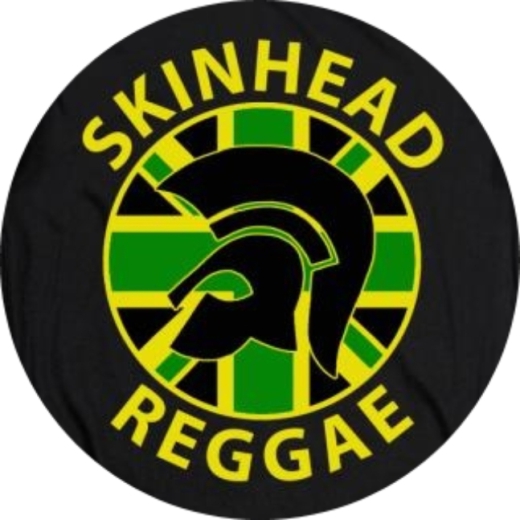 Skinhead Reggae Anstecker mit Sicherheitsnadel Ø 25mm