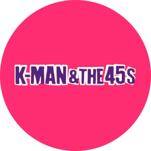 K-Man & The 45s Motiv 1 Anstecker mit Sicherheitsnadel Ø 25 mm