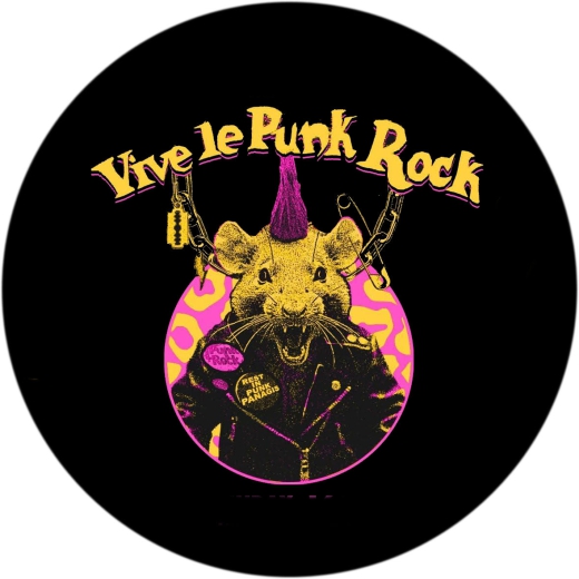 Vive Le Punkrock Motiv 2 Anstecker mit Sicherheitsnadel Ø 25 mm