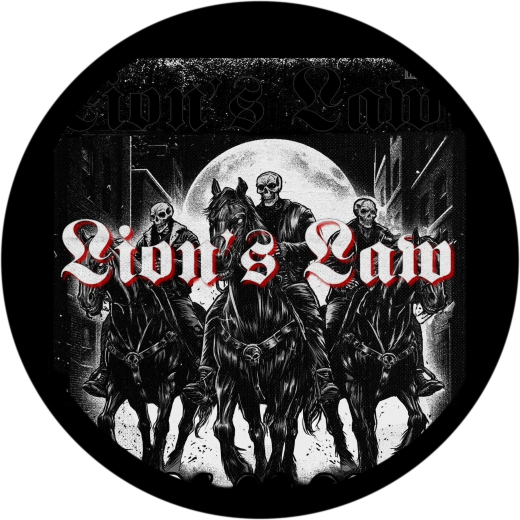 Lion´s Law Motiv 1 Anstecker mit Sicherheitsnadel Ø 25 mm