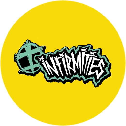 Infirmities Motiv 1 Anstecker mit Sicherheitsnadel Ø 25 mm