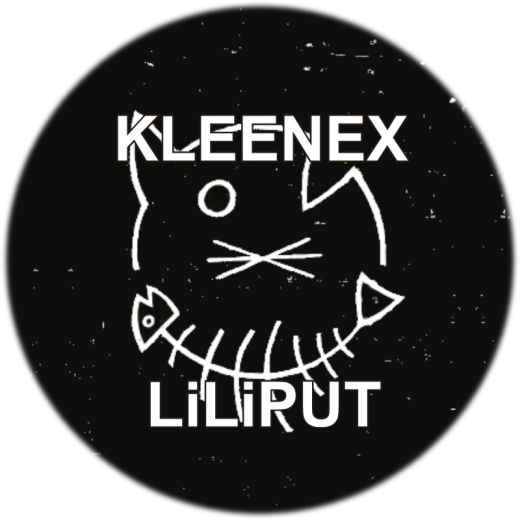 Kleenex Motiv 3 Anstecker mit Sicherheitsnadel Ø 25 mm