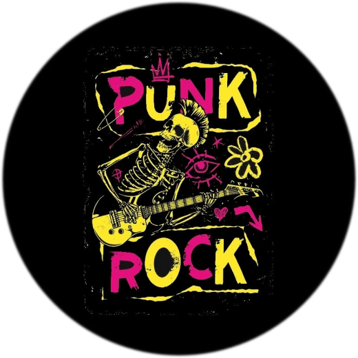 Punkrock Motiv 004 Punkrock All Stars Anstecker mit Sicherheitsnadel Ø 25mm