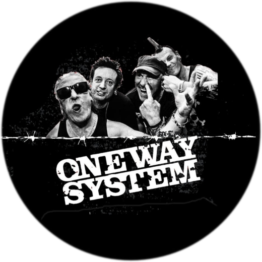 One Way System Motiv 5 Anstecker mit Sicherheitsnadel Ø 25mm