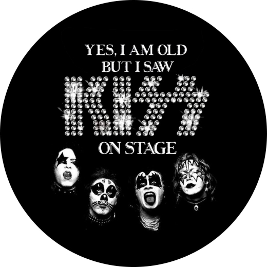 Kiss Motiv A Anstecker mit Sicherheitsnadel Ø 25mm