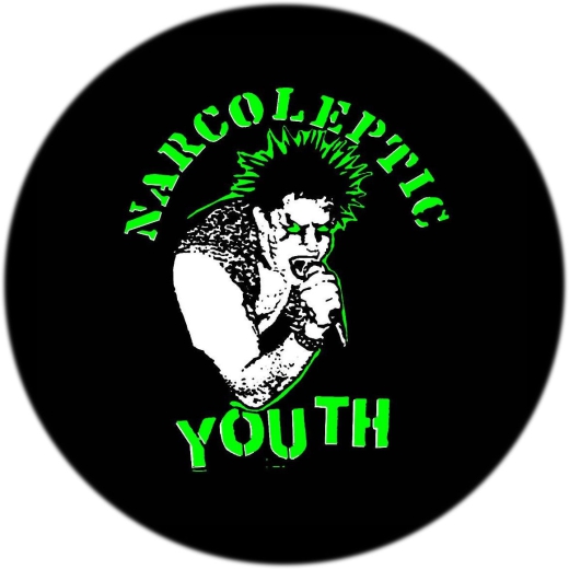 Narcoleptic Youth Motiv 1 Anstecker mit Sicherheitsnadel Ø 25 mm