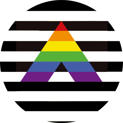 LGBTIQ Motiv 3 Straight Ally Pride Anstecker mit Sicherheitsnadel Ø 25 mm