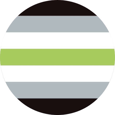 LGBTIQ Motiv I Agender Pride Anstecker mit Sicherheitsnadel Ø 25 mm