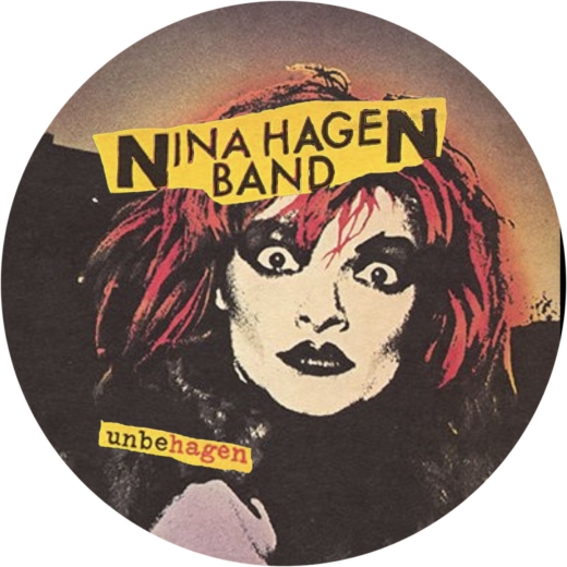 Hagen, Nina Hagen Band Motiv 1 Anstecker mit Sicherheitsnadel Ø 25 mm