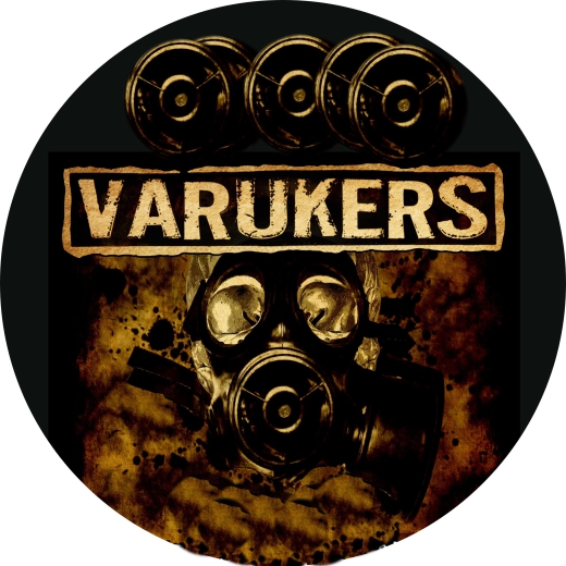 Varukers Motiv 4 Anstecker mit Sicherheitsnadel Ø 25 mm