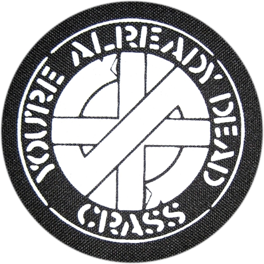 Crass Motiv R Anstecker mit Sicherheitsnadel Ø 25 mm