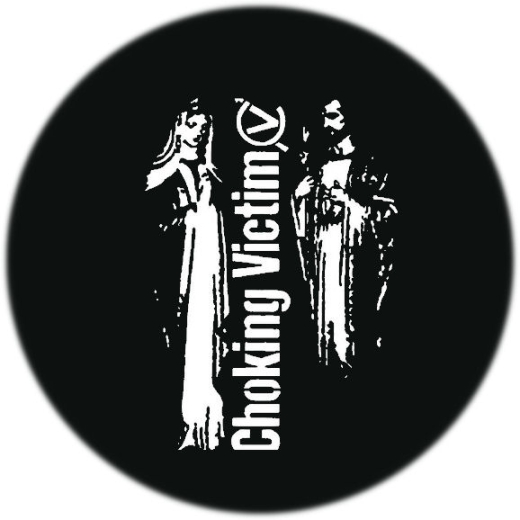 Choking Victim Motiv 1 Anstecker mit Sicherheitsnadel Ø 25 mm