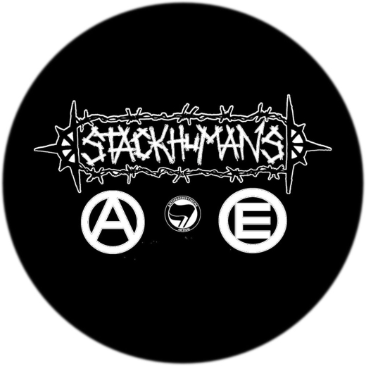 Stackhumans Motiv 1 Anstecker mit Sicherheitsnadel Ø 25 mm