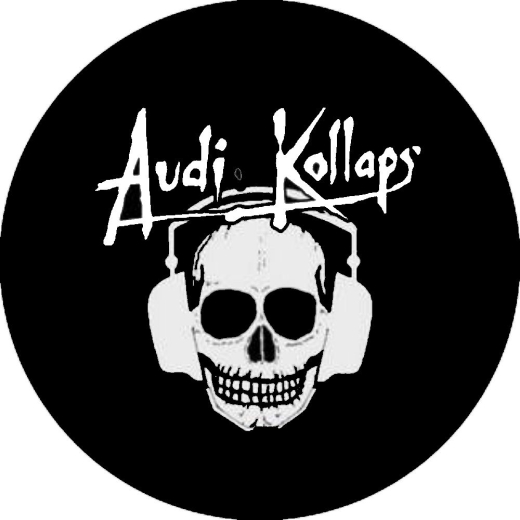 Audio Kollaps Motiv 2 Anstecker mit Sicherheitsnadel Ø 25 mm