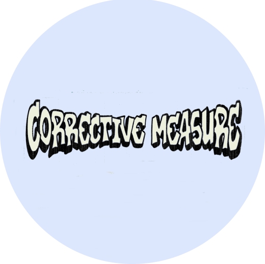 Corrective Measure Motiv 1 Anstecker mit Sicherheitsnadel Ø 25 mm