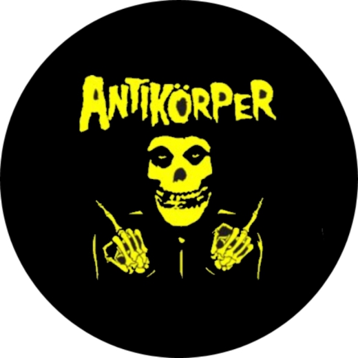 Antikörper Motiv 2 Anstecker mit Sicherheitsnadel Ø 25 mm