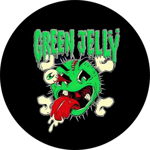 Green Jelly Motiv 1 Anstecker mit Sicherheitsnadel Ø 25 mm