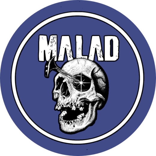 Malad Motiv 2 Anstecker mit Sicherheitsnadel Ø 25 mm