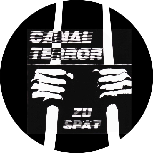 Canalterror Motiv 2 Anstecker mit Sicherheitsnadel Ø 25 mm
