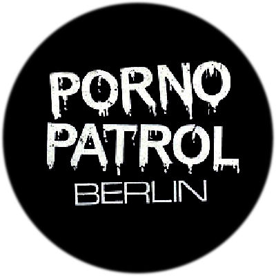 Porno Patrol Motiv 3 Anstecker mit Sicherheitsnadel Ø 25 mm