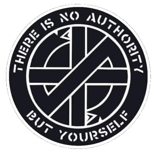 Crass Motiv Q Anstecker mit Sicherheitsnadel Ø 25 mm