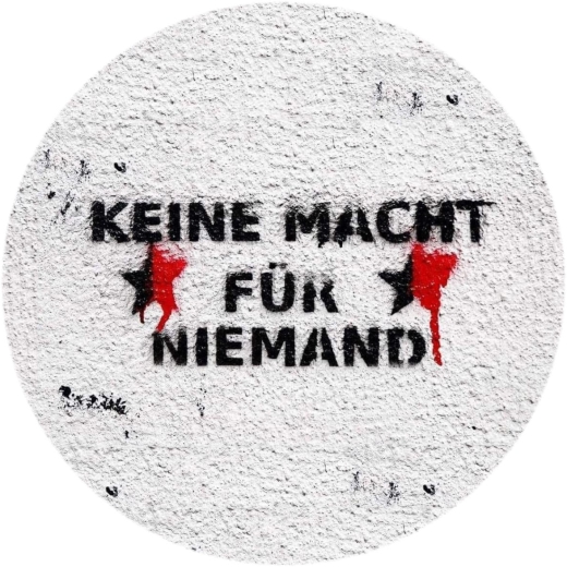 Keine Macht für niemand Motiv 1 Anstecker mit Sicherheitsnadel Ø 25 mm