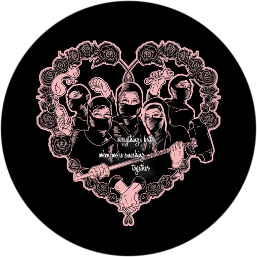 Everything´s better when we´re smashing together Motiv 1 Anstecker mit Sicherheitsnadel Ø 25 mm